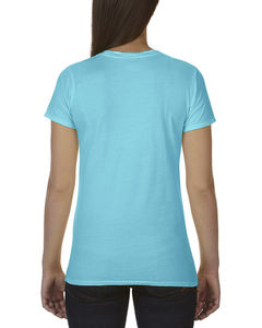 T-shirt publicitaire femme manches courtes | Lévesque Lagoon Blue