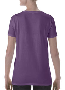 T-shirt femme col bateau publicitaire | Maniwaki Heather Aubergine