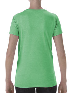 T-shirt femme col bateau publicitaire | Maniwaki Heather Irish Green