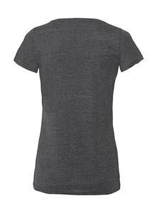 T-shirt femme col v hd publicitaire | Penang Grey Marl