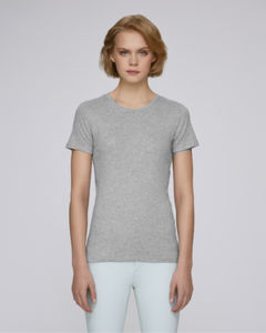 T-shirt en côte femme | Stella Recalls Heather Grey