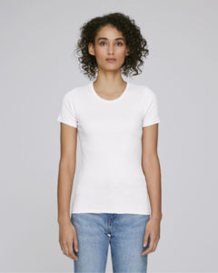 T-shirt en côte femme | Stella Recalls White