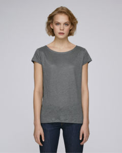 T-shirt lin femme | Stella Glows Linen Linen Grey