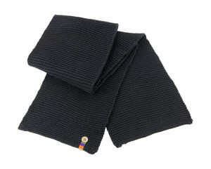 Écharpe publicitaire | Button Trim Scarf Black