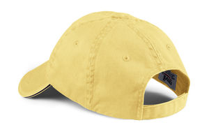 Bonnet publicitaire | Sandwich Trim Pigment-Dyed Twill Cap Sunshine