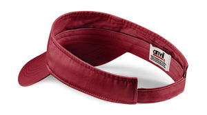 Bonnet publicitaire | Solid Low-Profile Twill Visor Red