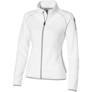 Veste publicitaire micro-polaire full zip femme Drop Shot Blanc