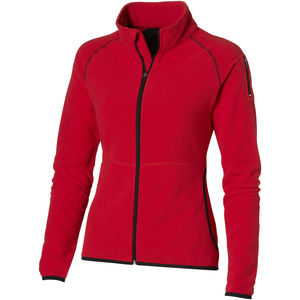 Veste publicitaire micro-polaire full zip femme Drop Shot Rouge