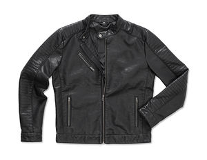 Veste personnalisée homme manches longues | Active Biker Jacket Black Opal