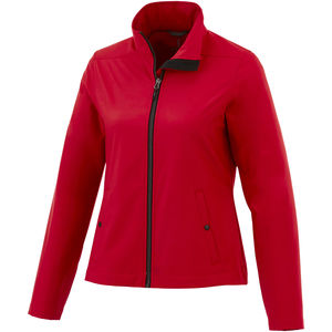 Veste personnalisée softshell White Label femme Karmine Rouge