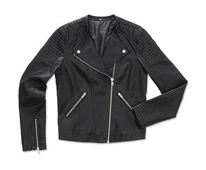 Veste publicitaire femme manches longues | Women`s Active Biker Jacket Black Opal