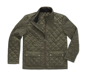 Veste publicitaire homme manches longues | Active Quilted Jacket Military Green